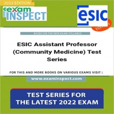 Esic Assistant Professor (Community Medicine) Test Series-Hindi Medium